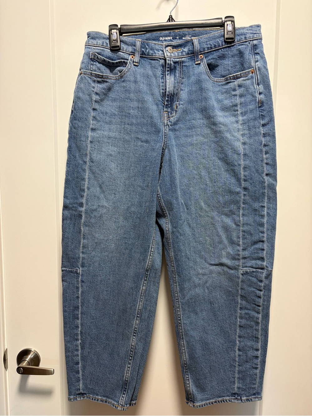 Old Navy Medium Wash Barrel Jeans